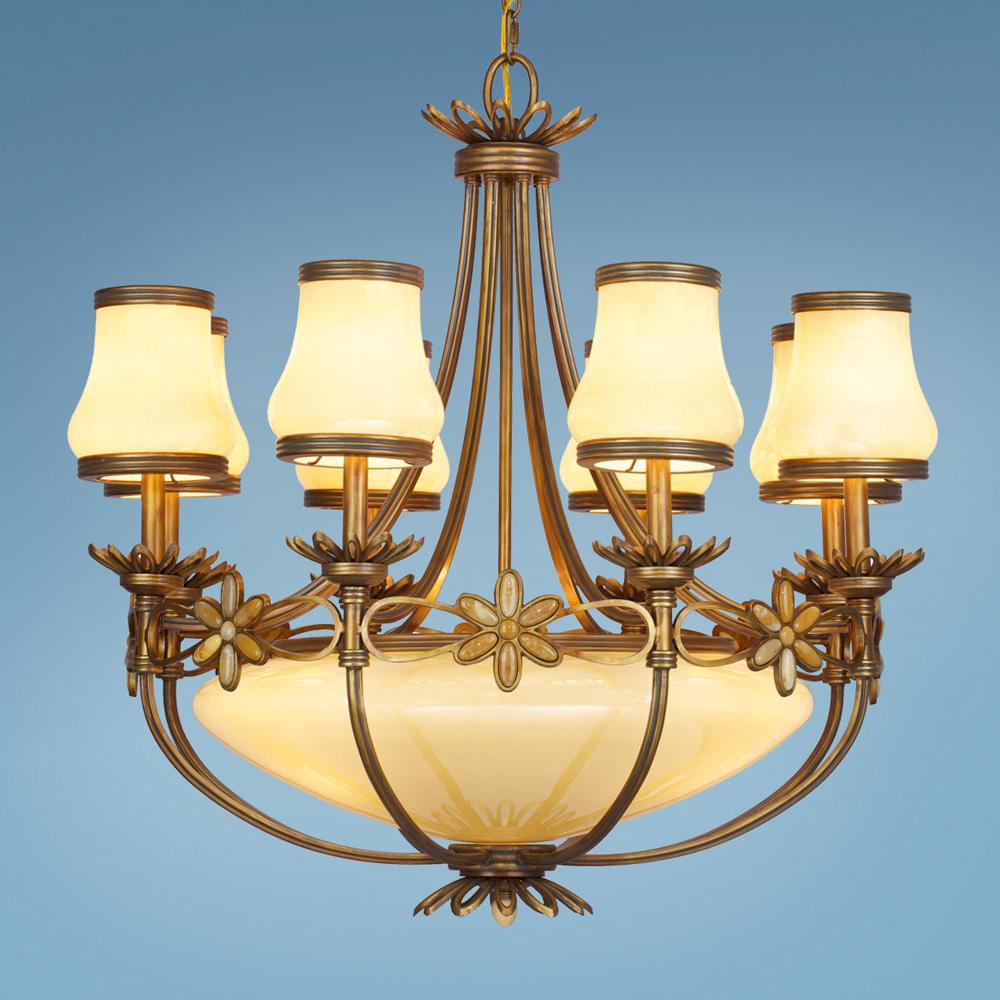 Eleven Light Gold Up Chandelier