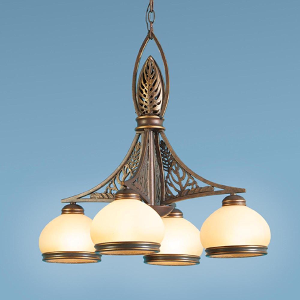 Bronze Down Chandelier