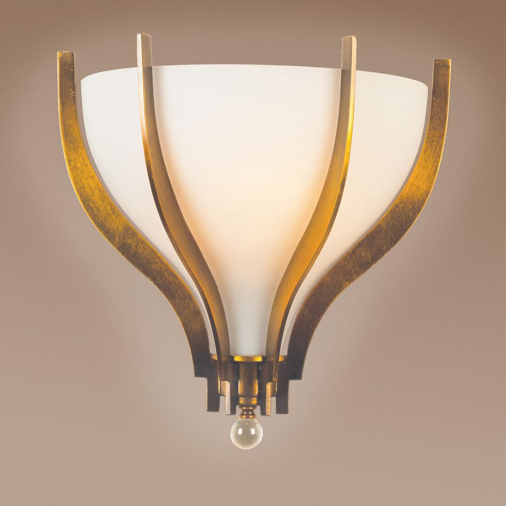 One Light Bronze Wall Light