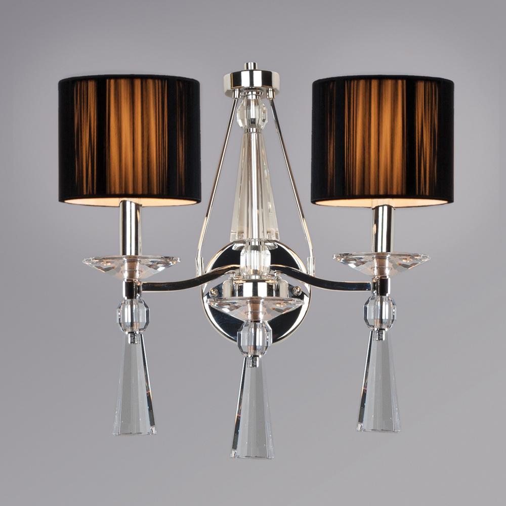 Two Light Chrome Wall Light