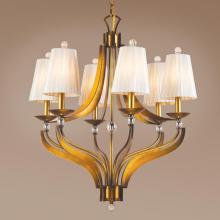 Authenticity 10-0001-06-05 - Six Light Bronze Up Chandelier