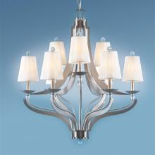 Authenticity 10-0007-09-04 - Nine Light Nickel Up Chandelier