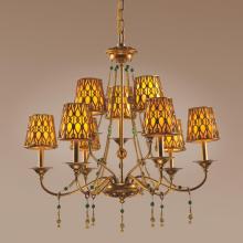 Authenticity 10-0013-09-03 - Nine Light Gold Up Chandelier