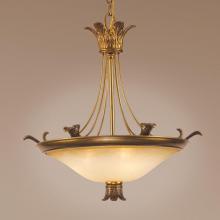 Authenticity 10-0027-03-03 - Three Light Gold Up Chandelier