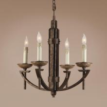 Authenticity 10-0035-04-09 - Four Light Bronze Up Chandelier