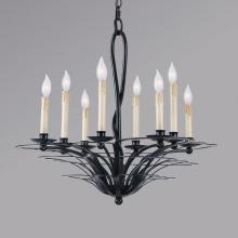 Authenticity 10-0044-08-10 - Eight Light Black Up Chandelier