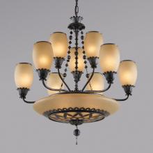 Authenticity 10-0074-12-22 - Black Up Chandelier