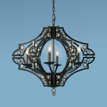 Authenticity 10-0076-06-19 - Black Up Chandelier