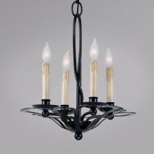 Authenticity 15-0009-04-10 - Four Light Black Up Mini Chandelier