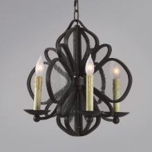 Authenticity 15-0011-04-02 - Four Light Rust Up Mini Chandelier