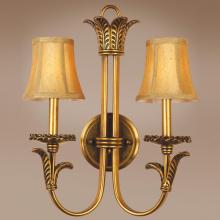 Authenticity 40-0017-02-03 - Two Light Gold Wall Light