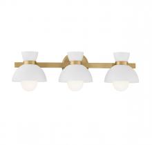 Savoy House Meridian M80075NB - 3-Light Bathroom Vanity Light in Natural Brass