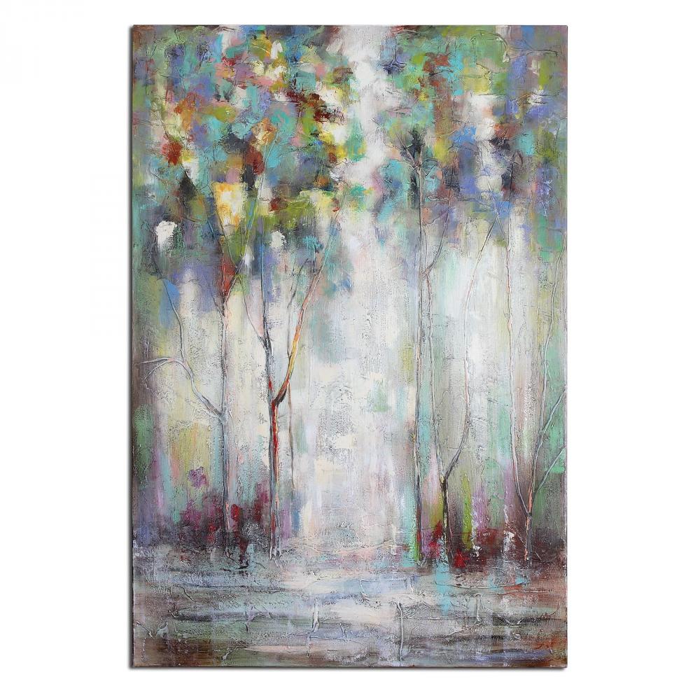 Uttermost Rainbow Trees Canvas Art