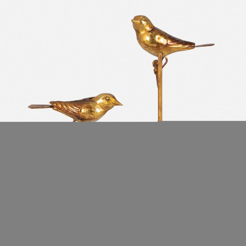 Passerines Bird Sculptures S/2