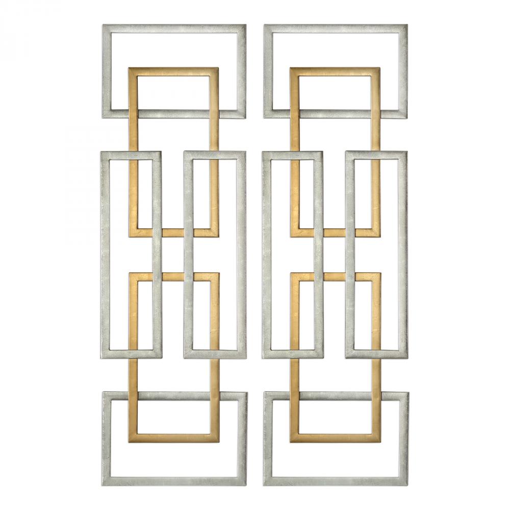 Aerin Geometric Wall Art, S/2