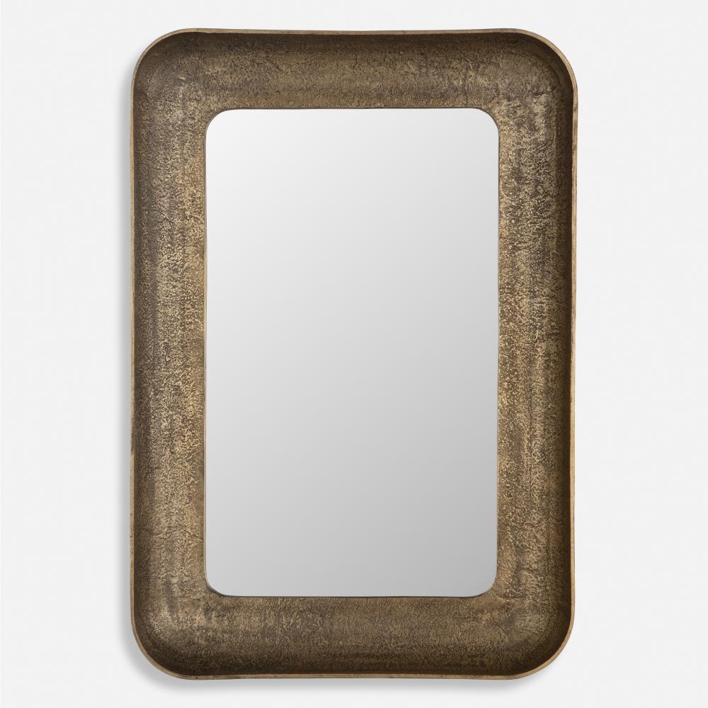 Alvaro Antique Brass Mirror