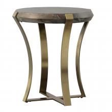 Uttermost 22940 - Unite Brass Leg Wood Side Table