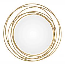 Uttermost 09348 - Whirlwind Gold Round Mirror