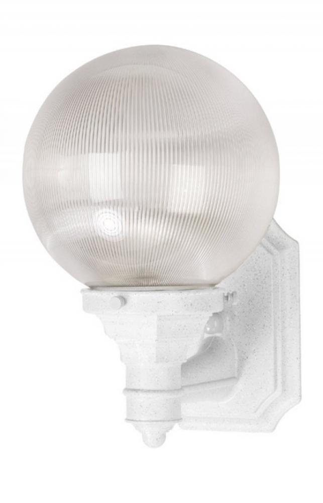 EVERSTONE WALL LANTERN WHITESTONE W/CLEAR LENS