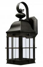 Wave Lighting 241VC-LR12W-BK - NEW TOWN WALL LANTERN