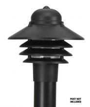 Wave Lighting S75TC-LR12W-BK - NAUTICAL POST MOUNT