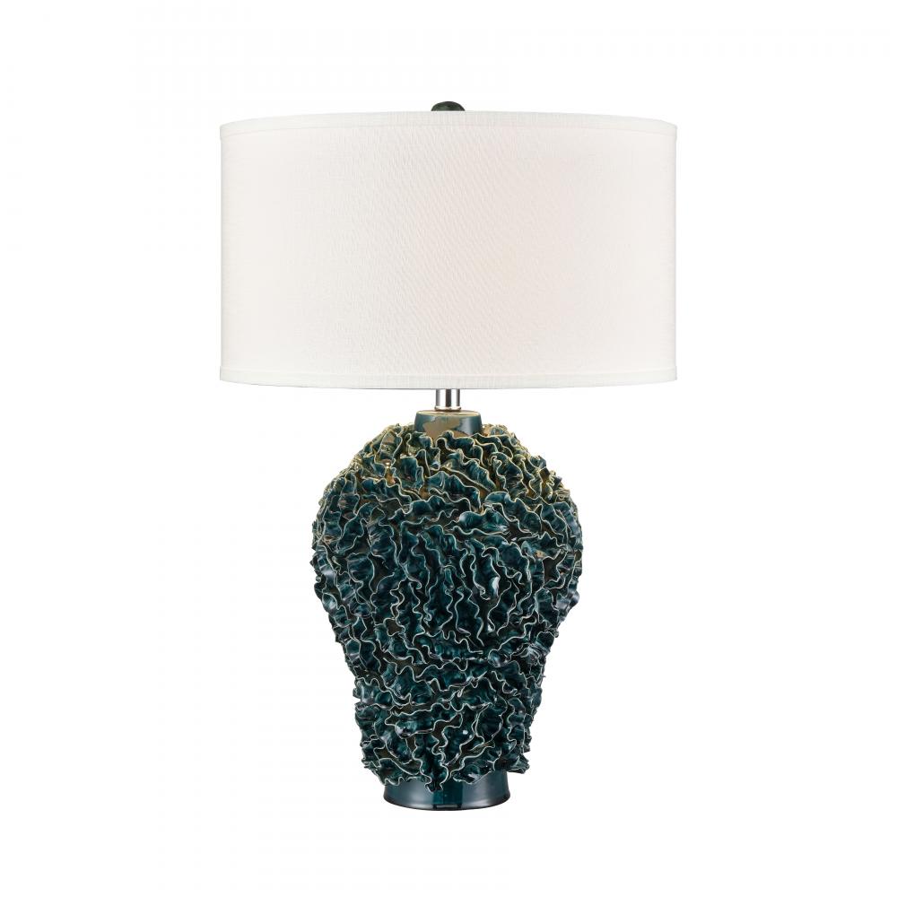 Larkin 27.5'' High 1-Light Table Lamp - Green Glaze - Includes LED Bulb