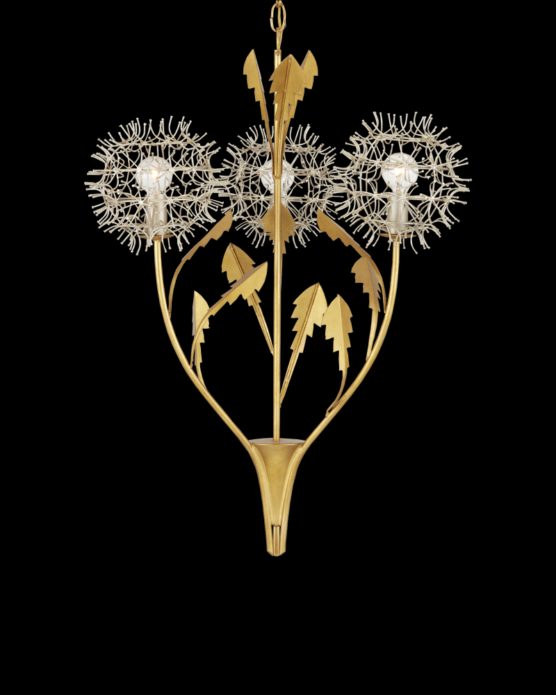 Dandelion Silver & Gold Pendant