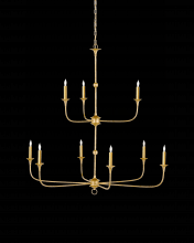 Currey 9000-1254 - Nottaway Two-Tier Gold Chandelier