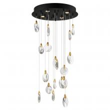 Anzalone Electric and Lighting Items E11079-122BKPG - Pebble-Multi-Light Pendant