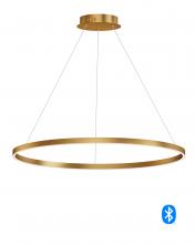 Anzalone Electric and Lighting Items E22728-GLD - Groove WiZ-Single Pendant