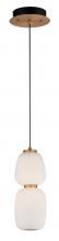 Anzalone Electric and Lighting Items E25066-92BKGLD - Soji-Single Pendant