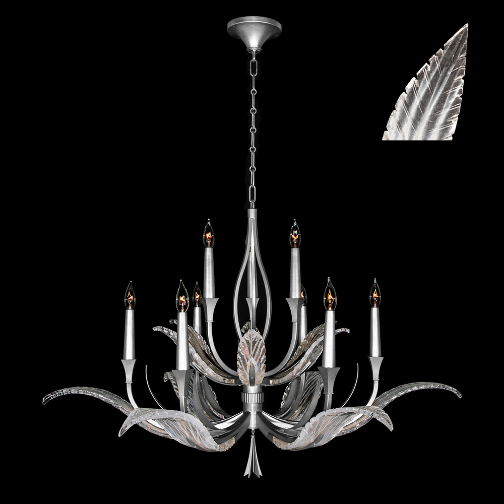 Plume 45"W Round Chandelier